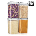 Airtight Food Storage Containers - 4-Pack with Locking Lids, 6.5L