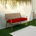 Crimson Tufted Bench Cushion 48" x 19" x 3" - Outdoor & Indoor