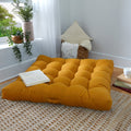 Mustard Square Floor Pillow with Handle - 40 in x 40 in x 5 in