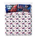 Spider-Man Kids Full Sheet Set - Microfiber Bedding with Reversible Pillowcase