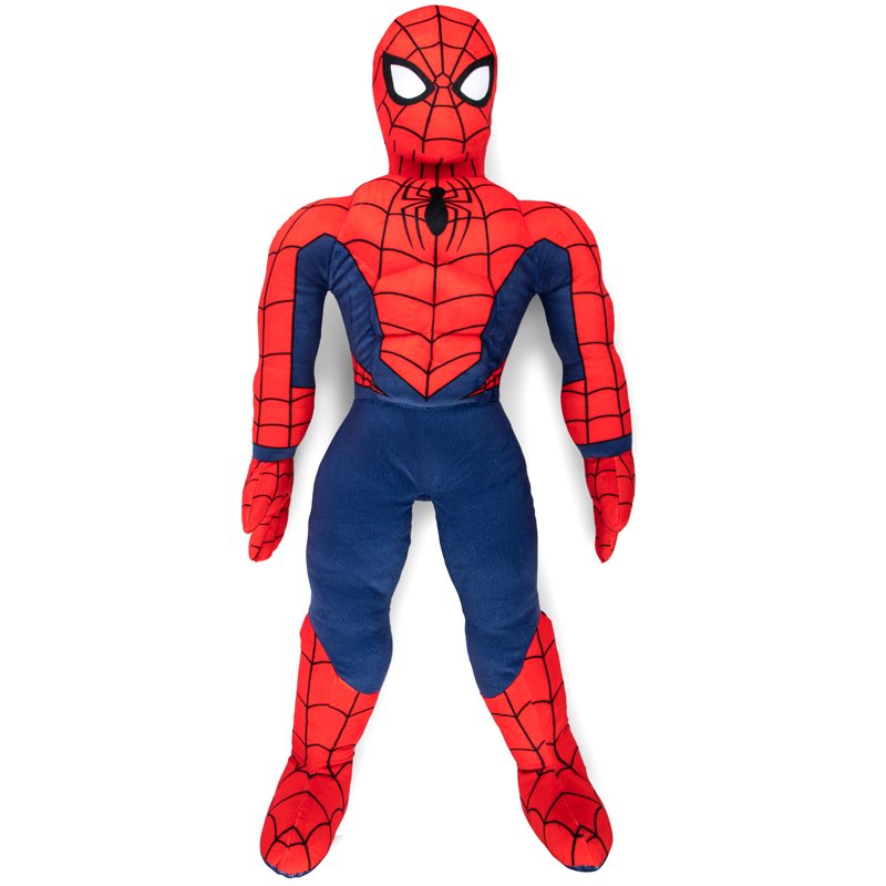 Kids Spider-Man Plush Cuddle Pillow Buddy - Soft Red Polyester Toy