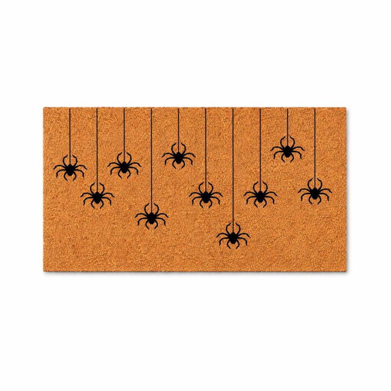 36x60 Halloween Spider Doormat - Funny Welcome Mat for Front Porch - Autumn Decor