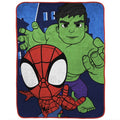Kids Spidey & His Amazing Friends Throw Blanket 46x60 Microfiber Blue