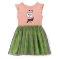 Toddler & Kids Patrick Star Cosplay Tulle Tutu Dress - Pink & Green, 4T
