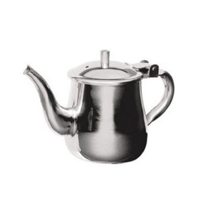 Gooseneck Tea Pot - Stainless Steel, 10 Fl. Ounces (1 - 2 Cups)