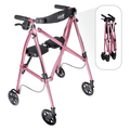 Lightweight Folding Rollator Walker for Seniors - Regal Rose, 33in