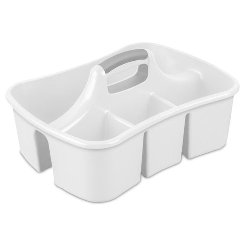 Sterilite Divided Storage Ultra Caddy 18 Pack - White, 4 Compartments