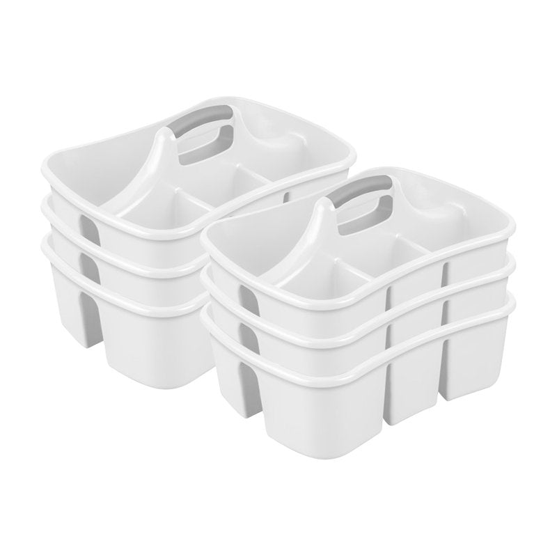 Sterilite Divided Storage Ultra Caddy 6 Pack - Portable Household Organizer