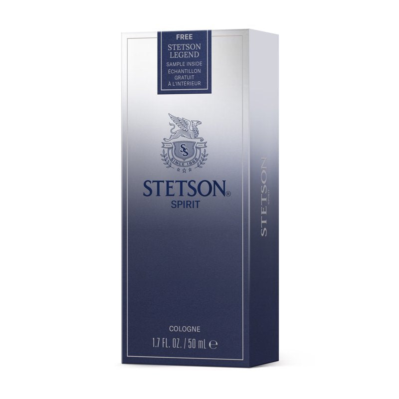Stetson Spirit Cologne for Men, Bold Fragrance 50ML + 1.5ML Vial