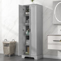 Storage Cabinet with Adjustable Shelves - Gray