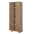 Storage Cabinet with Adjustable Shelves - Brown