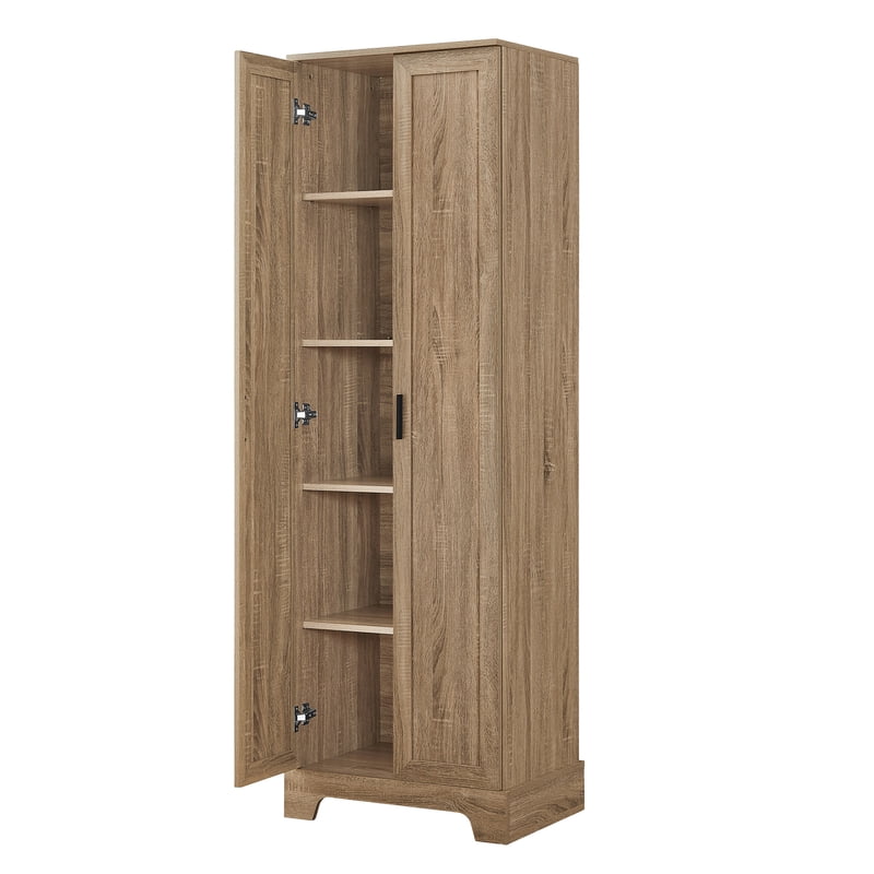 Storage Cabinet with Adjustable Shelves - Brown