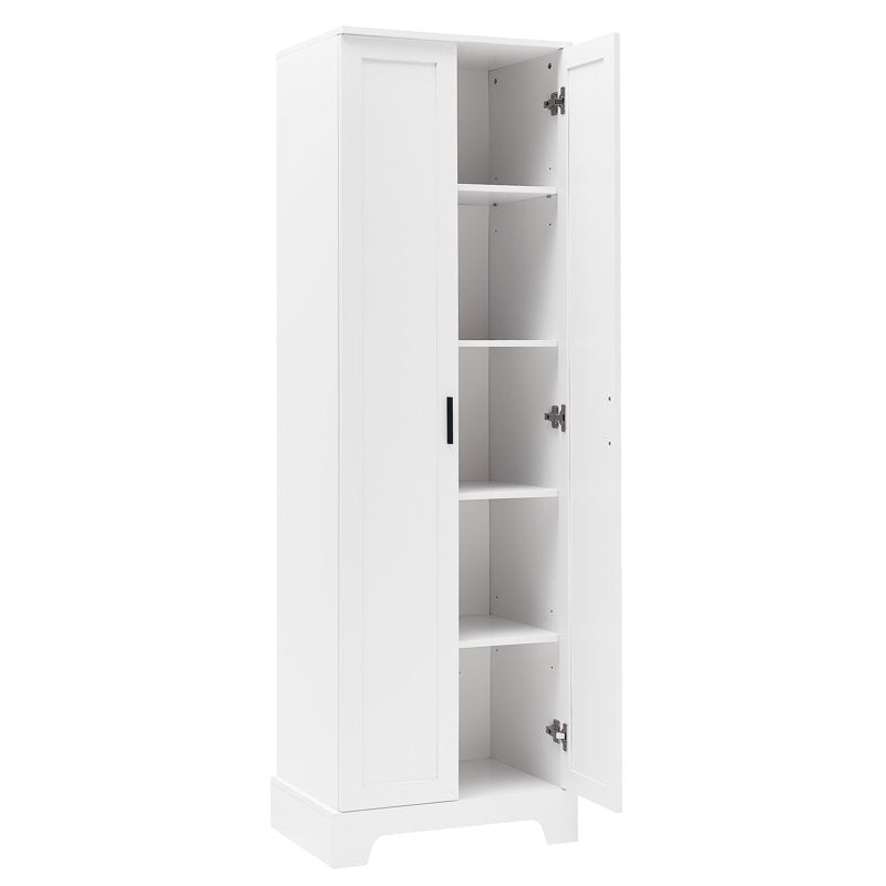 Storage Cabinet with Adjustable Shelves - White