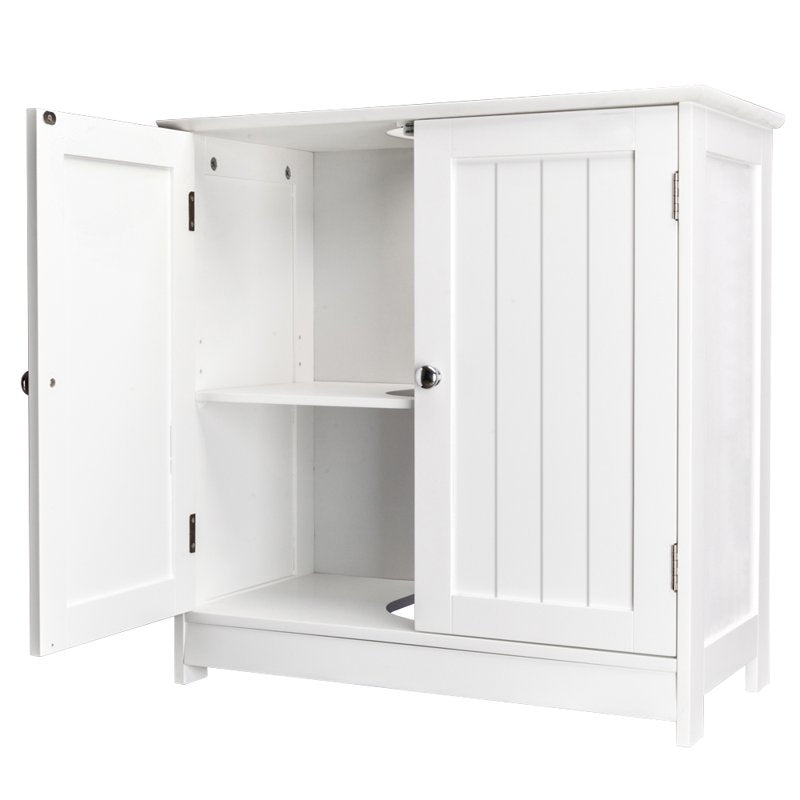 Bathroom Sink Cabinet Storage Furniture White Waterproof MDF Under-Sink Organizer