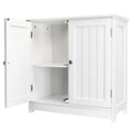 Bathroom Sink Cabinet Storage Furniture White Waterproof MDF Under-Sink Organizer