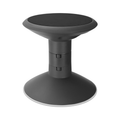 Adjustable Backless Wiggle Stool - 12-18 Inch Height, Black