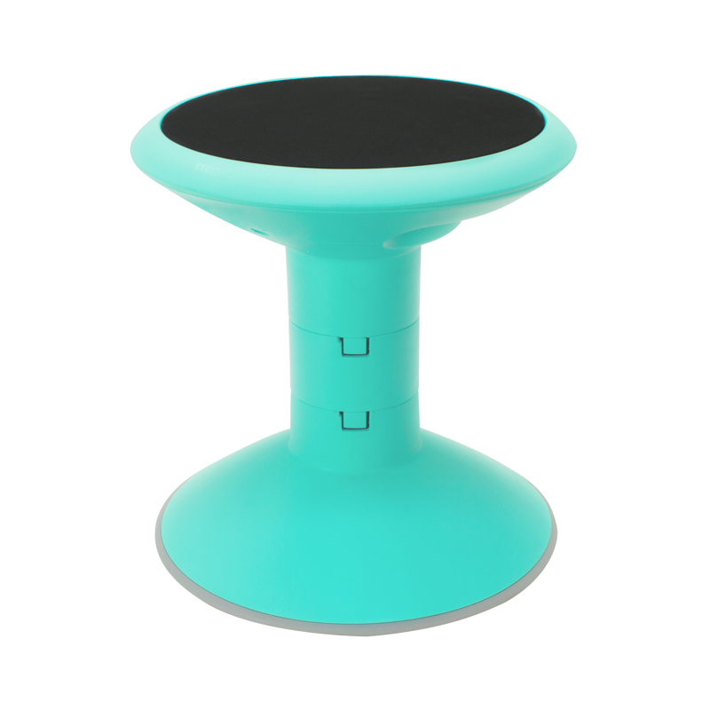 Adjustable Wiggle Stool with Soft Cushion - Teal 12-18 Inch