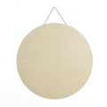 17.9-Inch Unfinished Round Wood Plaque for DIY Crafts and Home Decor