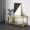 Small Tempered Glass and Metal Dining Table - Elegant Design