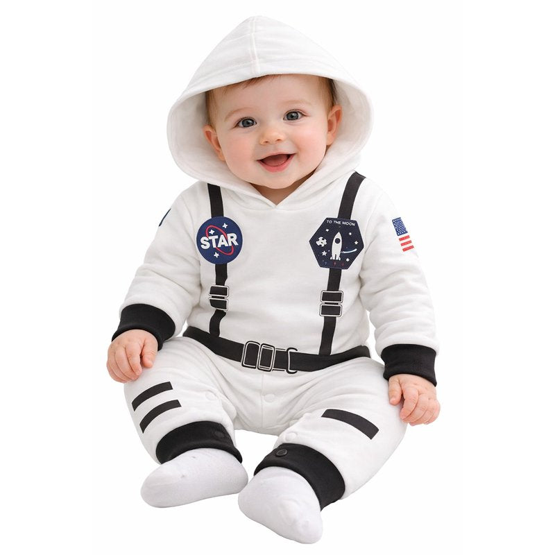 Baby Toddler Astronaut Cotton Romper - White Long Sleeve 36 Months Halloween Costume
