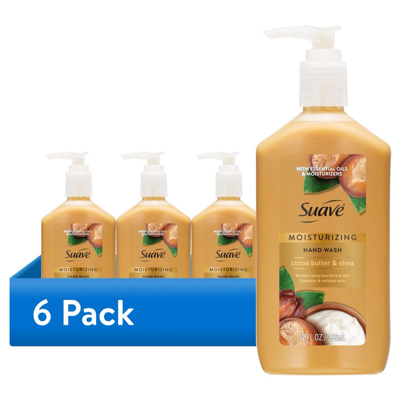 Moisturizing Cocoa Butter & Shea Hand Soap - 6 Pack