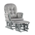 Cleo Glider Rocking Chair and Ottoman Set - Multiple Colors