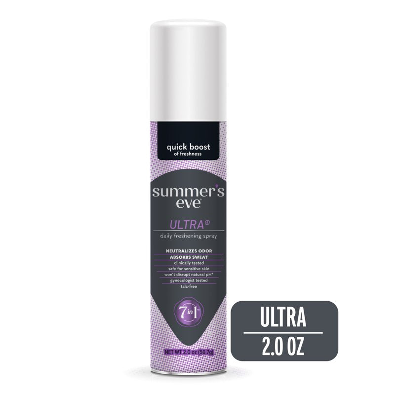 Daily Feminine Deodorant Spray - pH-Balanced & Hypoallergenic, 2 oz
