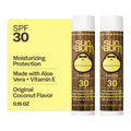 SPF 30 Coconut Sunscreen Lip Balm with Aloe & Vitamin E - 2 Pack