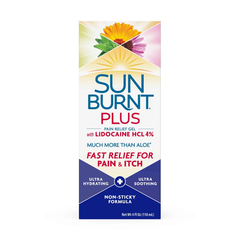 Aloe Vera Pain Relief Gel with 4% Lidocaine - 4 Fl. Oz.