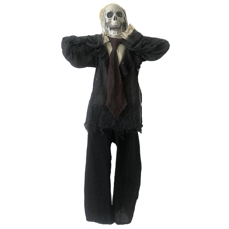 Halloween Skeleton Man Light-Up Hanging Decoration - 43in x 15in