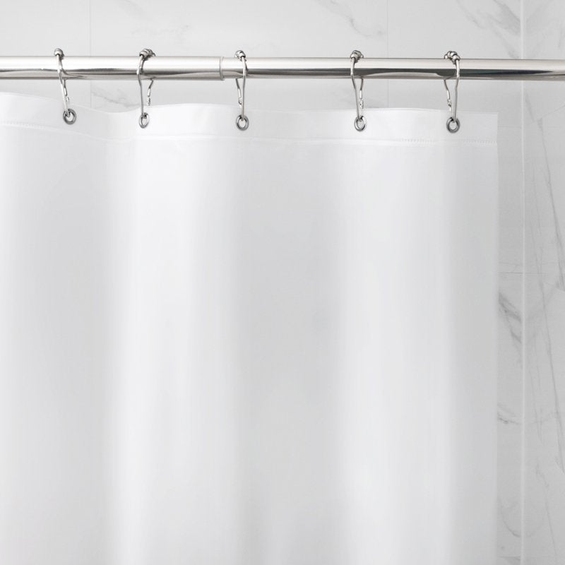 Heavyweight Waterproof PEVA Shower Liner - Frosted White 72x72 Inches