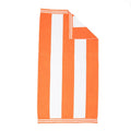 Oversized Cotton Beach Towel Set - 6-Pack, Orange - Cabana Striped Design