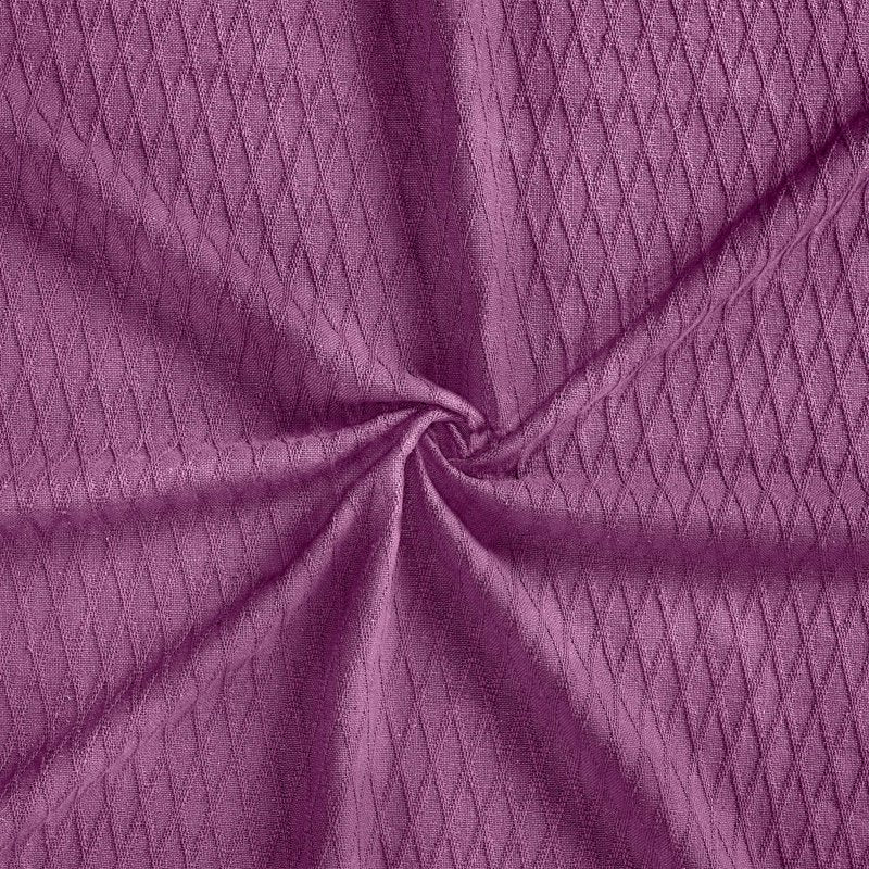 All-Season Cotton Bed Blanket - Full/Queen, Purple - Superior Diamond Weave