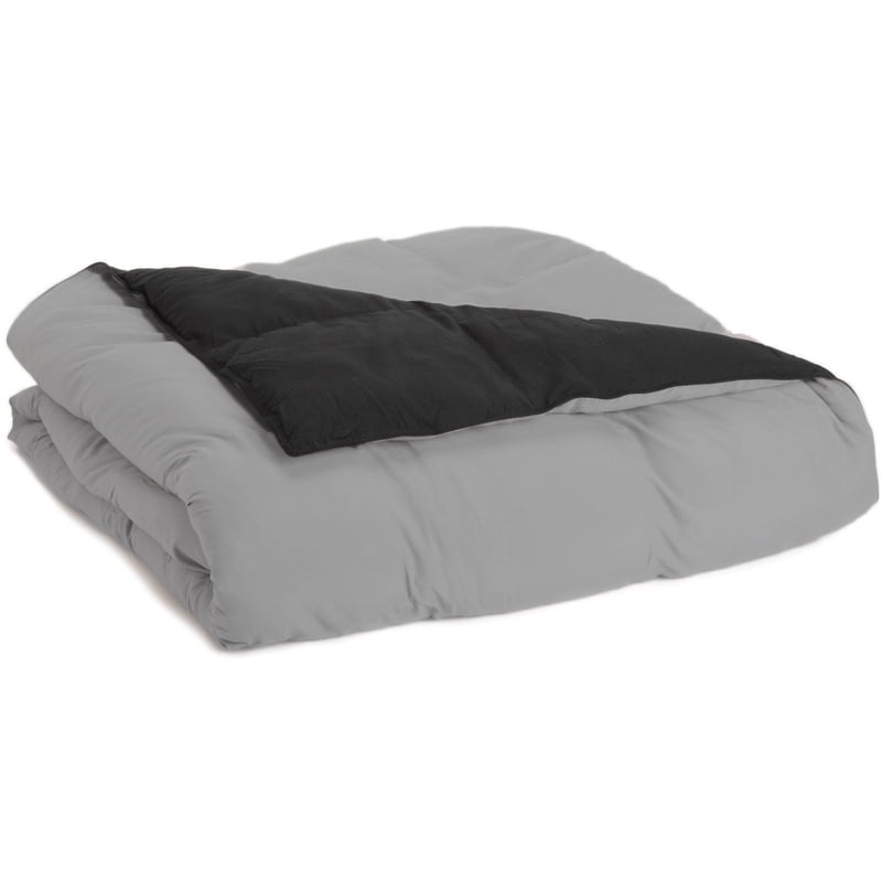 King Reversible Down Alternative Comforter Black/Grey - Superior