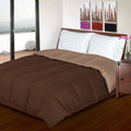 King Reversible Down Alternative Comforter - Taupe and Choco