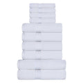 White 10-Piece Towel Set - Superior Turkish Cotton Ultra-Plush Bathroom Towels Variation