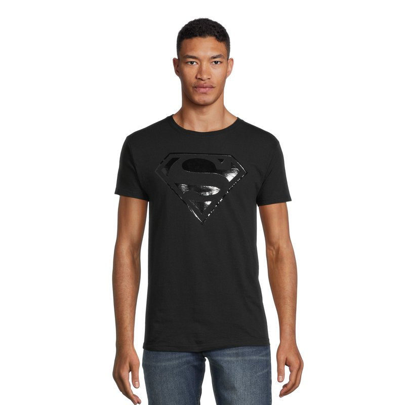Men's Superman Graphic T-Shirt - Black Tonal Logo, Size S (Variation of THIS listing)