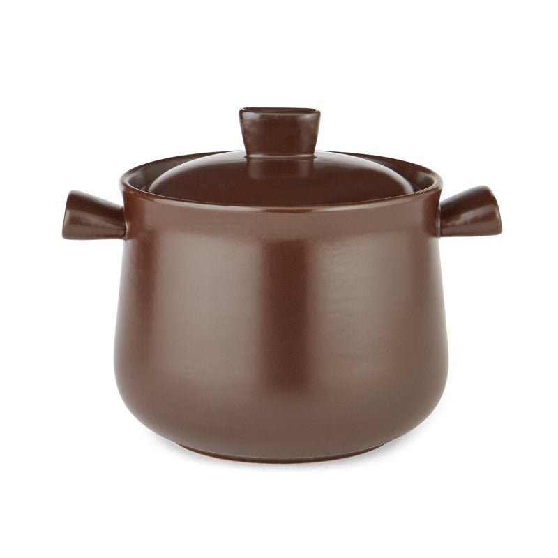 4.8QT Deep Round Stew Pot - Healthy Pottery Cooking Pot