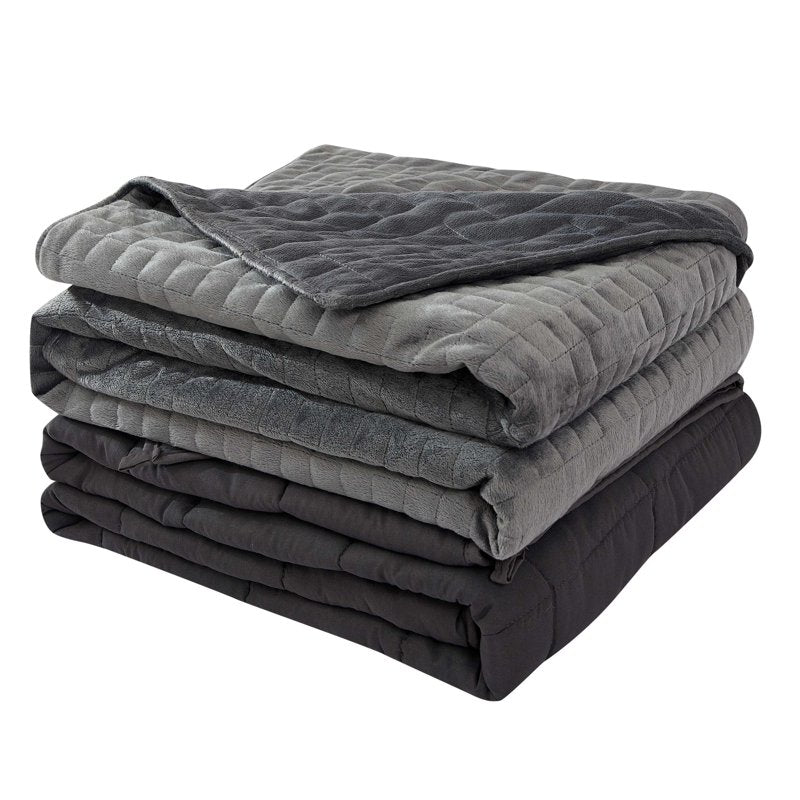 Weighted Blanket with Duvet Cover - 20 lbs, 48x72, Blue, Adult