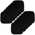 Memory Foam Chair Pad - Non-Slip Back, 16" x 16", 12-Pack - Black