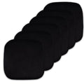 Memory Foam Chair Pads - Non-Slip Back, 16" x 16", 6-Pack - Black