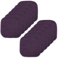 Memory Foam Non-Slip Chair Pad - 16" x 16" - 12-Pack, Eggplant
