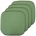 Memory Foam Chair Pad - Non-Slip Back, 16x16, Green - 4 Pack