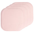 Memory Foam Chair Pad 16" x 16" - Non-Slip, Pink - 4 Pack