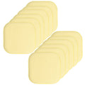 Memory Foam Chair Pad - Non-Slip Back, 16" x 16", Yellow - 12 Pack