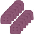 U-Shaped Memory Foam Chair Pads - 12 Pack, Purple