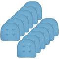 U-Shaped Memory Foam Chair Pads - 12 Pack, Turquoise