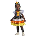 Toddler Candy Corn Witch Costume 2T Halloween Dress & Hat Set - Bright & Colorful