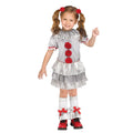 Toddler Carnevil Clown Costume 3T-4T Halloween Dress with Accessories