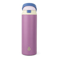 24oz Stainless Steel 2-in-1 Water Bottle with Straw & Chug Lid - Purple